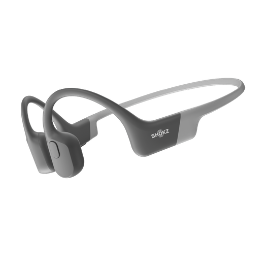 Купить AfterShokz OpenRun - Kopfhörer mit Mikrofon - offenes Ohr - hinter dem Nacken angebracht - Bluetooth - kabellos - Grau (S803GY) в магазине wardena.ru