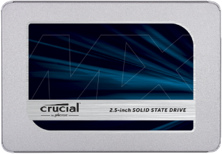 Купить Micron Crucial MX500 - SSD - verschlüsselt - 1 TB - intern - 2.5" (6.4 cm) - SATA 6Gb/s - 256-Bit-AES - TCG Opal Encryption 2.0 (CT1000MX500SSD1) в магазине wardena.ru