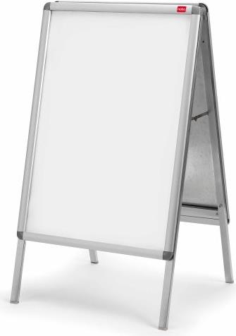 Купить NOBO Plakatständer A2, hochwertiger Aluminium-Rahmen zwei Klapprahmen, Rückwand aus Stahl, Anti-Reflexfolie (1902207) в магазине wardena.ru
