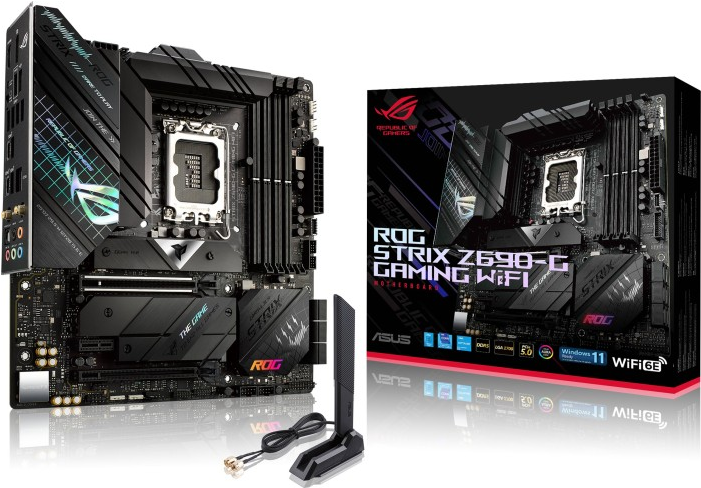 Купить ASUS ROG STRIX Z690-G GAMING WIFI - Motherboard - micro ATX - LGA1700-Sockel - Z690 Chipsatz - USB-C Gen2, USB 3.2 Gen 1, USB 3.2 Gen 2, USB-C Gen 2x2 - 2.5 Gigabit LAN, Wi-Fi, Bluetooth - Onboard-Grafik (CPU erforderlic (90MB19G0-M0EAY0) в магазине wardena.ru