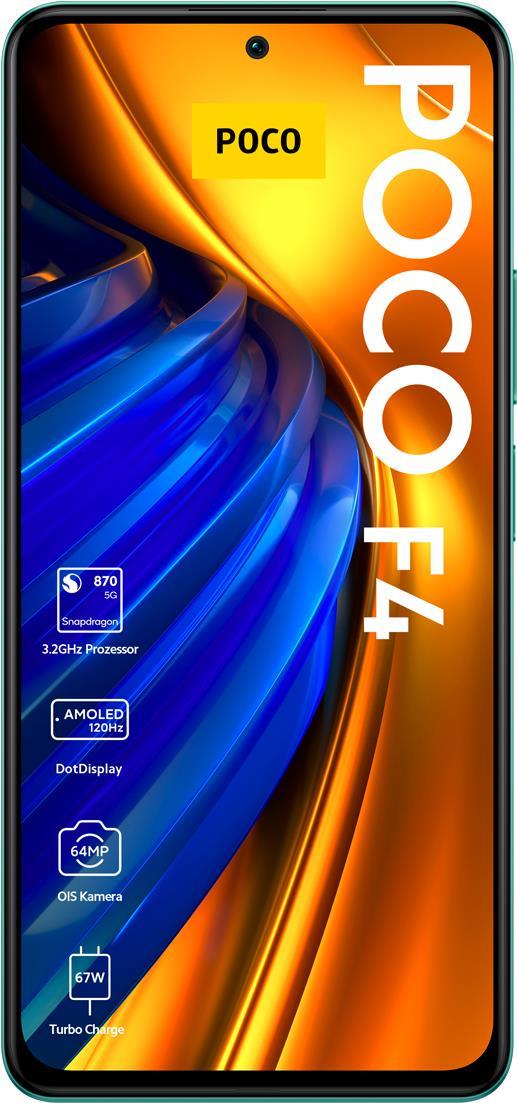 Купить Xiaomi POCO F4 - 5G Smartphone - Dual-SIM - RAM 8 GB / Interner Speicher 256 GB - OLED-Display - 6.67" - 2400 x 1080 Pixel (120 Hz) - Triple-Kamera 64 MP, 8 MP, 2 MP - front camera 20 MP - Nebula Green (MZB0BMMEU) в магазине wardena.ru
