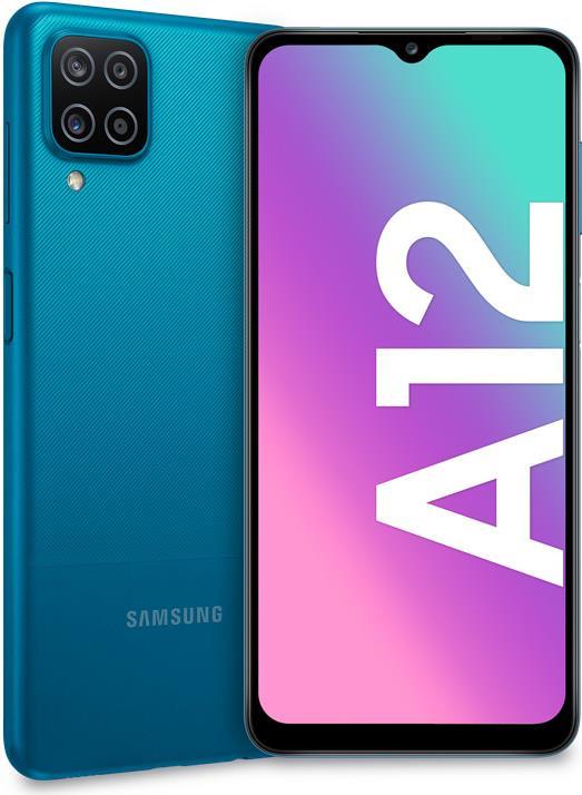 Купить Samsung Galaxy A12 - 4G Smartphone - Dual-SIM - RAM 4 GB / 64 GB - microSD slot - LCD-Anzeige - 6.5" - 1600 x 720 Pixel - 4x x Rückkamera 48 MP, 5 MP, 2 MP, 2 MP - front camera 8 MP - Blau (SM-A127FZBVEUE) в магазине wardena.ru