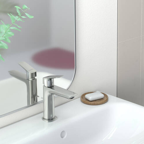 Купить Hansgrohe Logis Смеситель для раковины однорычажный 110 Fine без сливного гарнитура хром 71253000 в магазине wardena.ru