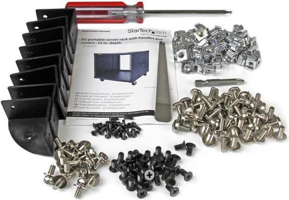 Купить StarTech.com Portable Server Rack with Handles - Rolling Cabinet - 9U - Schrank - Schwarz - 9U - 58,4 cm (23") (RK960CP) в магазине wardena.ru