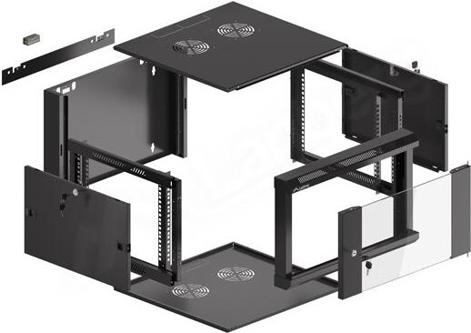 Купить Lanberg WFFA-5606-10B Rack 6U Wandmontiertes Regal Schwarz (WFFA-5606-10B) в магазине wardena.ru