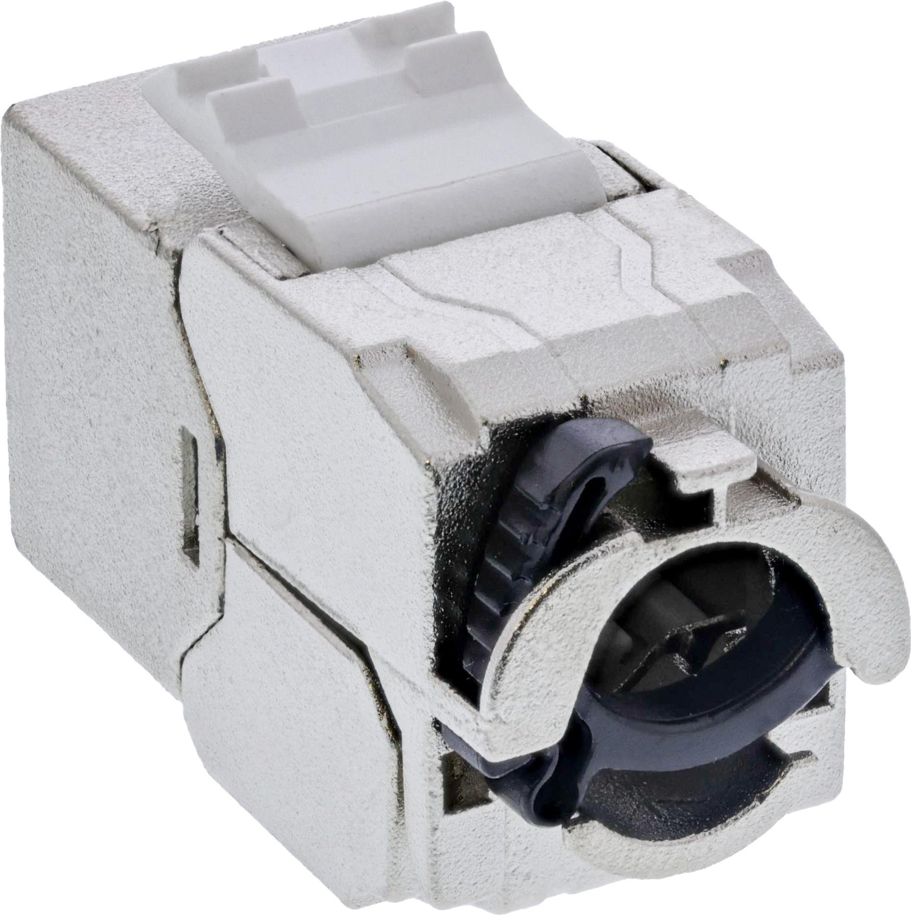 Купить 24er Bulk-Pack InLine® Keystone RJ45 Buchse Slim, SNAP-In, Cat.8.1, integrierter Kabelbinder (B-76202Q) в магазине wardena.ru