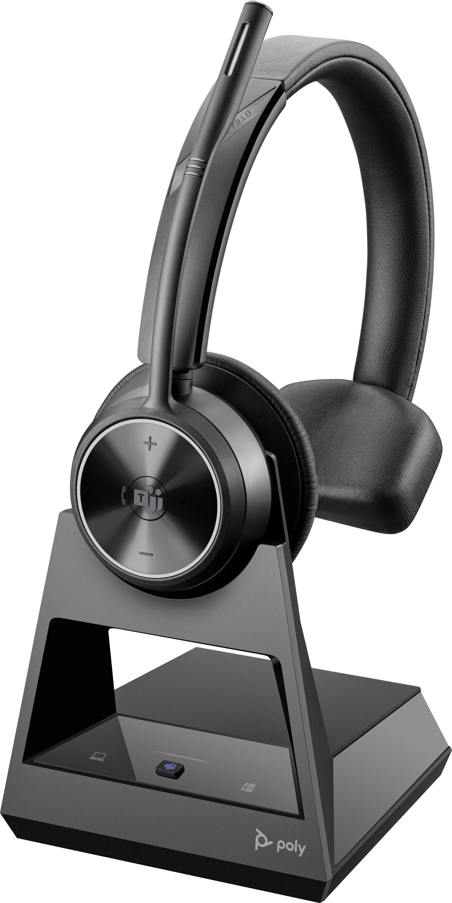 Купить HP POLY Poly Savi 7310 - Savi 7300 series - Headset - On-Ear - DECT - kabellos - aktive Rauschunterdrückung - USB-A über DECT-Adapter - Schwarz - Zertifiziert für Microsoft Teams, UC-zertifiziert (8L575AA#ABB) в магазине wardena.ru