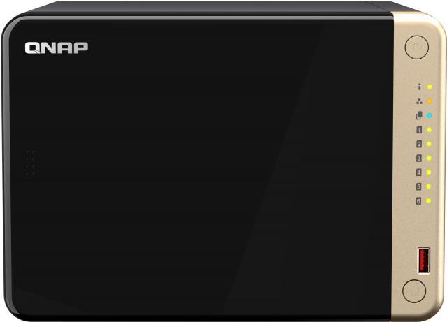 Купить QNAP TS-664 - NAS-Server - 6 Schächte - SATA 6Gb/s - RAID 5, 10 - RAM 8GB - iSCSI Support (TS-664-8G) в магазине wardena.ru