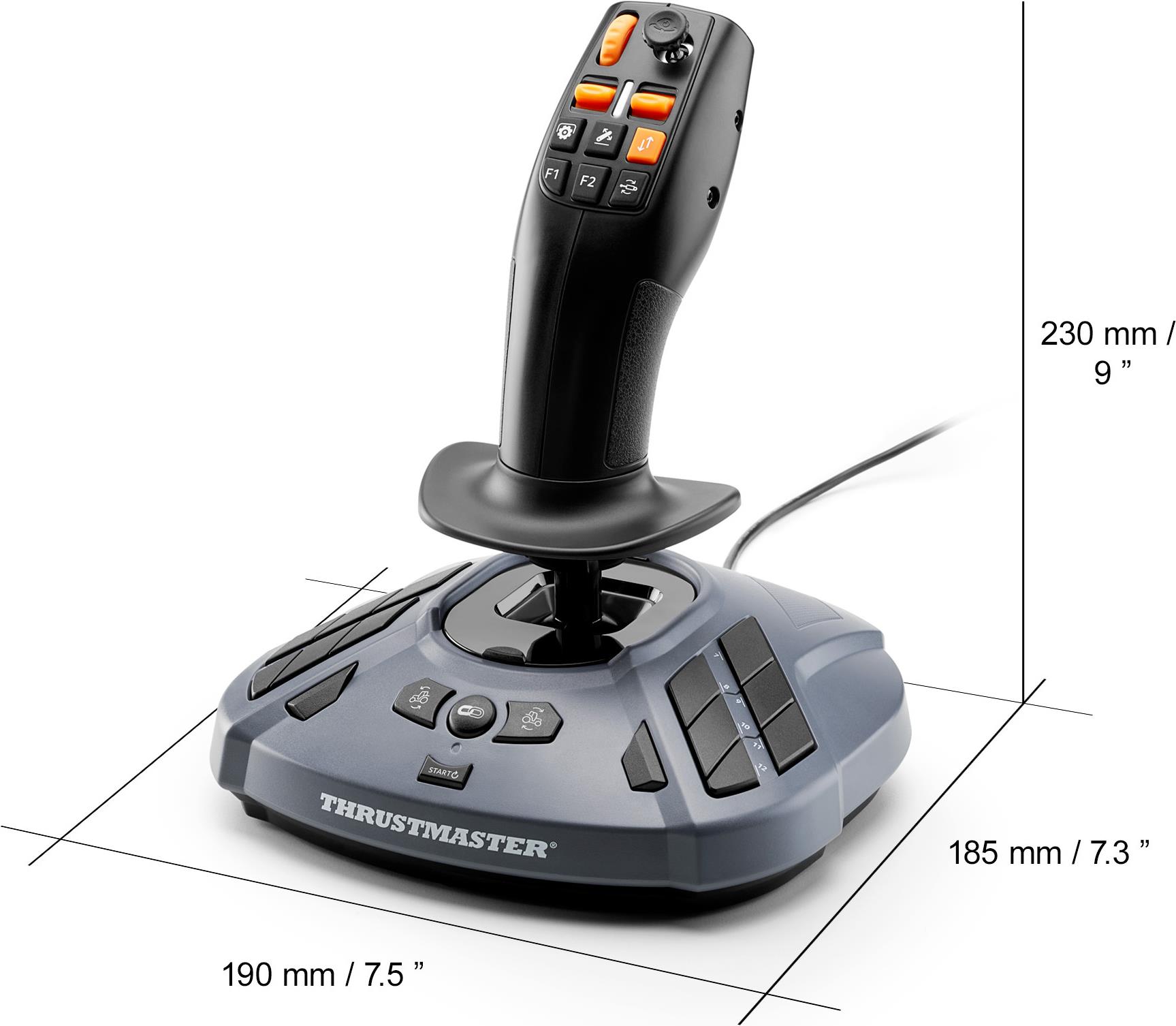 Купить Thrustmaster SimTask FarmStick, Multifunktionaler Joystick für Farming. Gerätetyp: Joystick, Gamingplattformen unterstützt: PC, Gaming-Control Technologie: Analog / Digital. Übertragungstechnik: Kabelgebunden, Geräteschn (2960889) в магазине wardena.ru