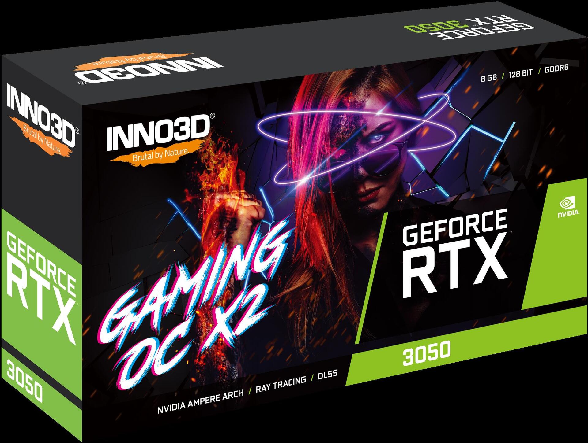 Купить InnoVISION Inno3D - Grafikkarten - 8GB GDDR6 - HDMI, 3 x DisplayPort (N30502-08D6X-11902120) в магазине wardena.ru