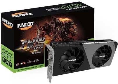 Купить VGA Inno3D GeForce® RTX 4070 Ti 12GB SUPER TWIN X2 (N407TS2-166X-186156N) в магазине wardena.ru