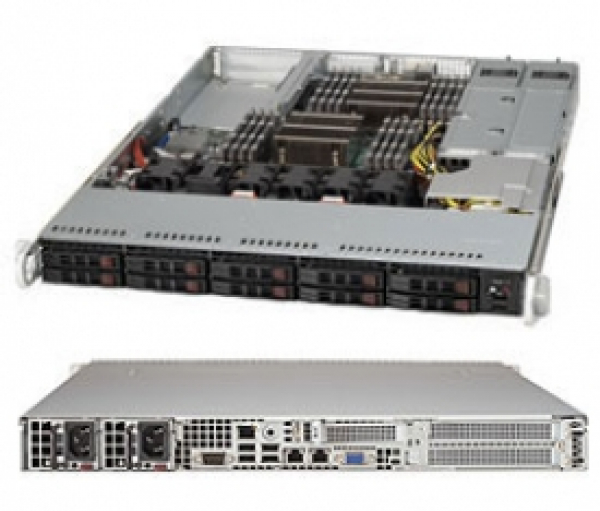 Купить Chassis Supermicro CSE-116AC2-R706WB2 1U 700W Redundant Hot-Swap 10xHDD SATA/SAS в магазине wardena.ru
