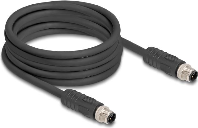 Купить Delock M12 Kabel L-kodiert 4 Pin Stecker zu PUR schleppkettentauglich 5 m (80517) в магазине wardena.ru