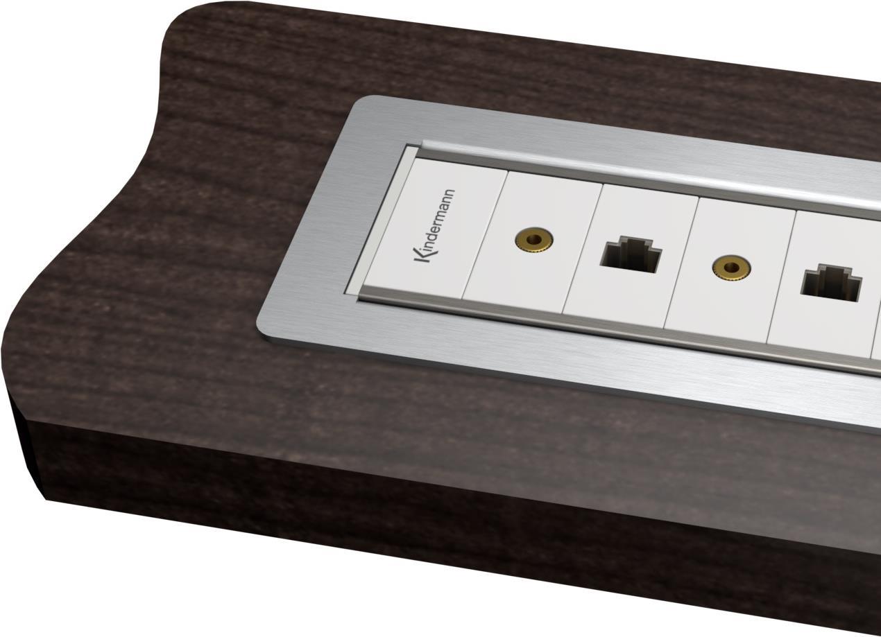 Купить Kindermann CablePort frame, 6-fold - Rahmen für Tischanschlussfeld (7449000021) в магазине wardena.ru
