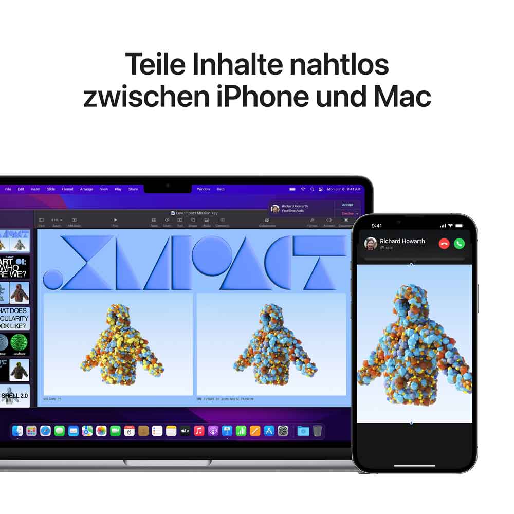 Купить Apple MacBook Air - M2 - M2 8-core GPU - 8 GB RAM - 256 GB SSD - 34.5 cm (13.6") IPS 2560 x 1664 (WQXGA) - Wi-Fi 6 - Space-grau - kbd: Deutsch (MLXW3D/A) в магазине wardena.ru