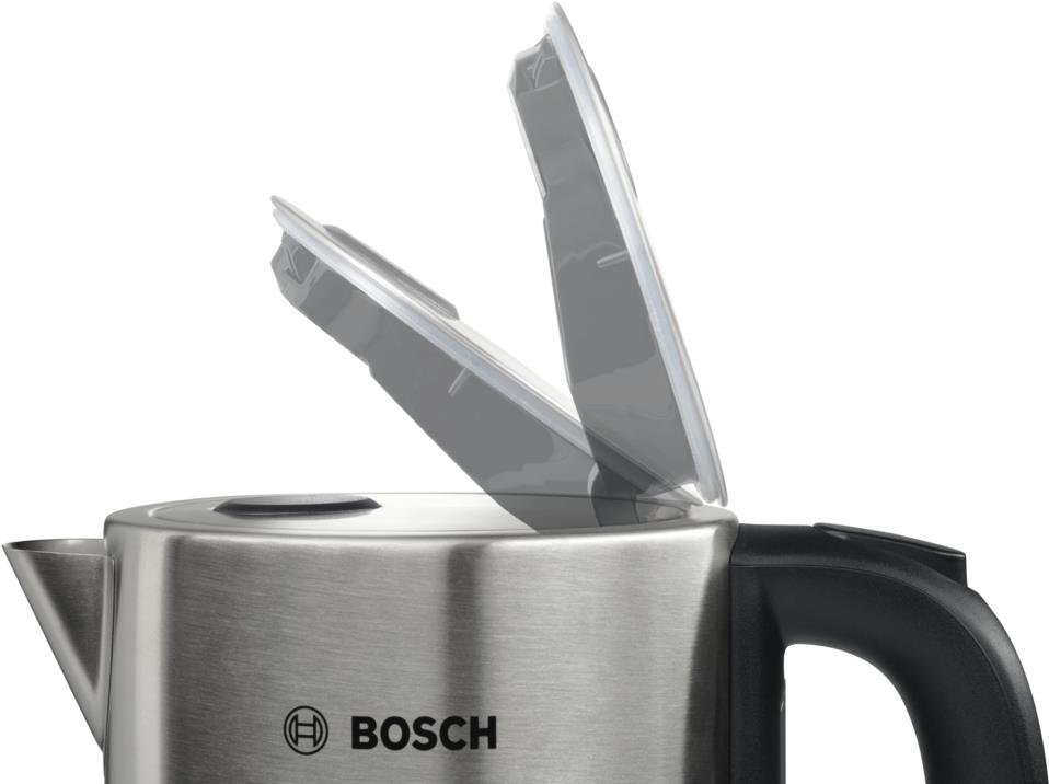Купить Bosch Haushalt TWK7S05 Wasserkocher schnurlos Edelstahl, Schwarz в магазине wardena.ru