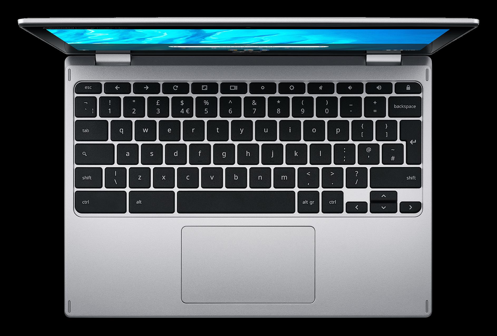 Купить Acer Chromebook Spin 311 CP311-3H-K7MM - Flip-Design - MT8183 / 2 GHz - Chrome OS - Mali-G72 MP3 - 4 GB RAM - 64 GB eMMC - 29.46 cm (11.6") AHVA Touchscreen 1366 x 768 (HD) - Wi-Fi 5 - Reines Silber - kbd: Deutsch (NX.HUVEG.007) в магазине wardena.ru