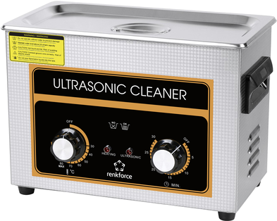 Купить Renkforce Ultraschallreiniger Schmuck, Werkstatt, Bürobedarf 180 W 4.5 l mit Heizung, mit Reinigungskorb (RF-5556510) в магазине wardena.ru