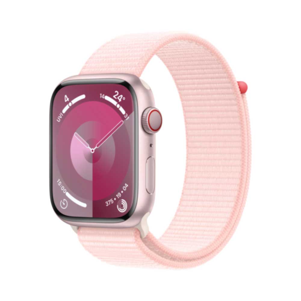 Купить APPLE Watch Series 9 GPS + Cellular 45mm Pink Aluminium Case with Light Pink Sport Loop (MRMM3QF/A) в магазине wardena.ru