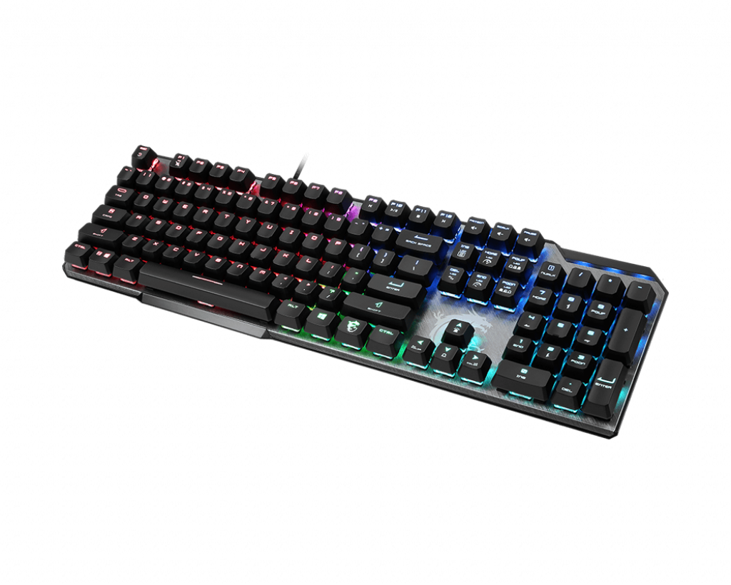 Купить MSI Vigor GK50 Elite - Tastatur - Hintergrundbeleuchtung - USB - USA - Tastenschalter: Kailh Box White (S11-04US256-CLA) в магазине wardena.ru