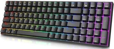 Купить Royal Kludge RK100 Juoda belaide klaviatura | 96 %, Hot-Swap, Melyna Switches, USA в магазине wardena.ru