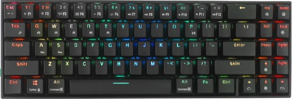 Купить Royal Kludge RK71 TKL Tastatur | 70 %, Hot-Swap, rote Schalter, US, schwarz в магазине wardena.ru