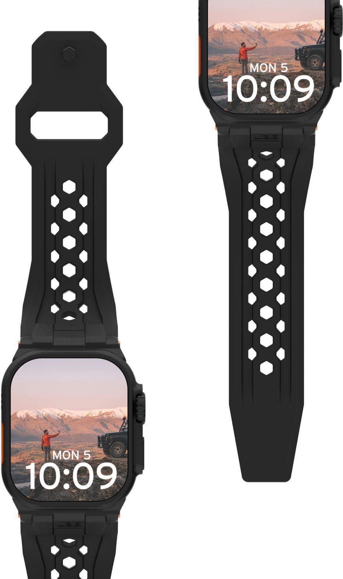 Купить Urban Armor Gear UAG Monarch Strap| Apple Watch Ultra/42/44/45/46mm| schwarz/titan (194158114037) в магазине wardena.ru
