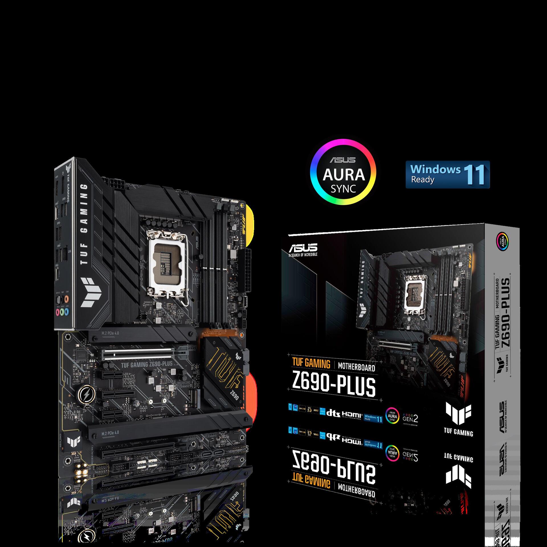 Купить ASUS TUF GAMING Z690-PLUS - Motherboard - ATX - LGA1700-Sockel - Z690 Chipsatz - USB-C Gen2, USB-C Gen1, USB 3,2 Gen 1, USB 3,2 Gen 2, USB-C Gen 2x2 - 2,5 Gigabit LAN - Onboard-Grafik (CPU erforderlich) - HD Audio (8-Kan (90MB1AV0-M0EAY0) в магазине wardena.ru