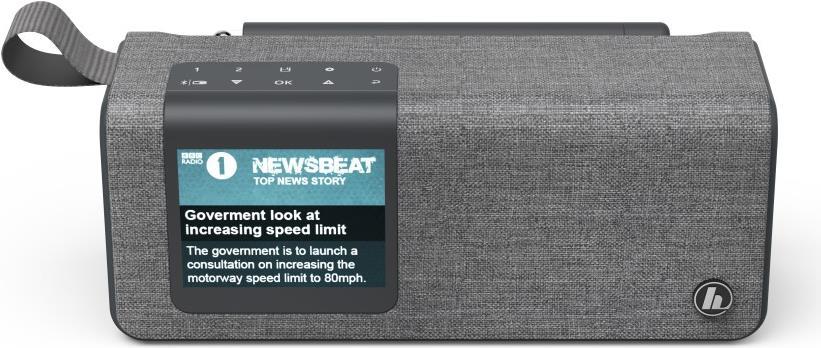 Купить Hama "DR200BT" - Tragbares DAB-Radio - 5 Watt - Grau (00173191) в магазине wardena.ru