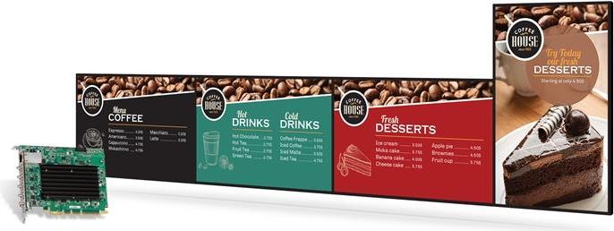 Купить Matrox QuadHead2Go Q155 4K standalone PCIe card (Q2G-H4K-C) в магазине wardena.ru