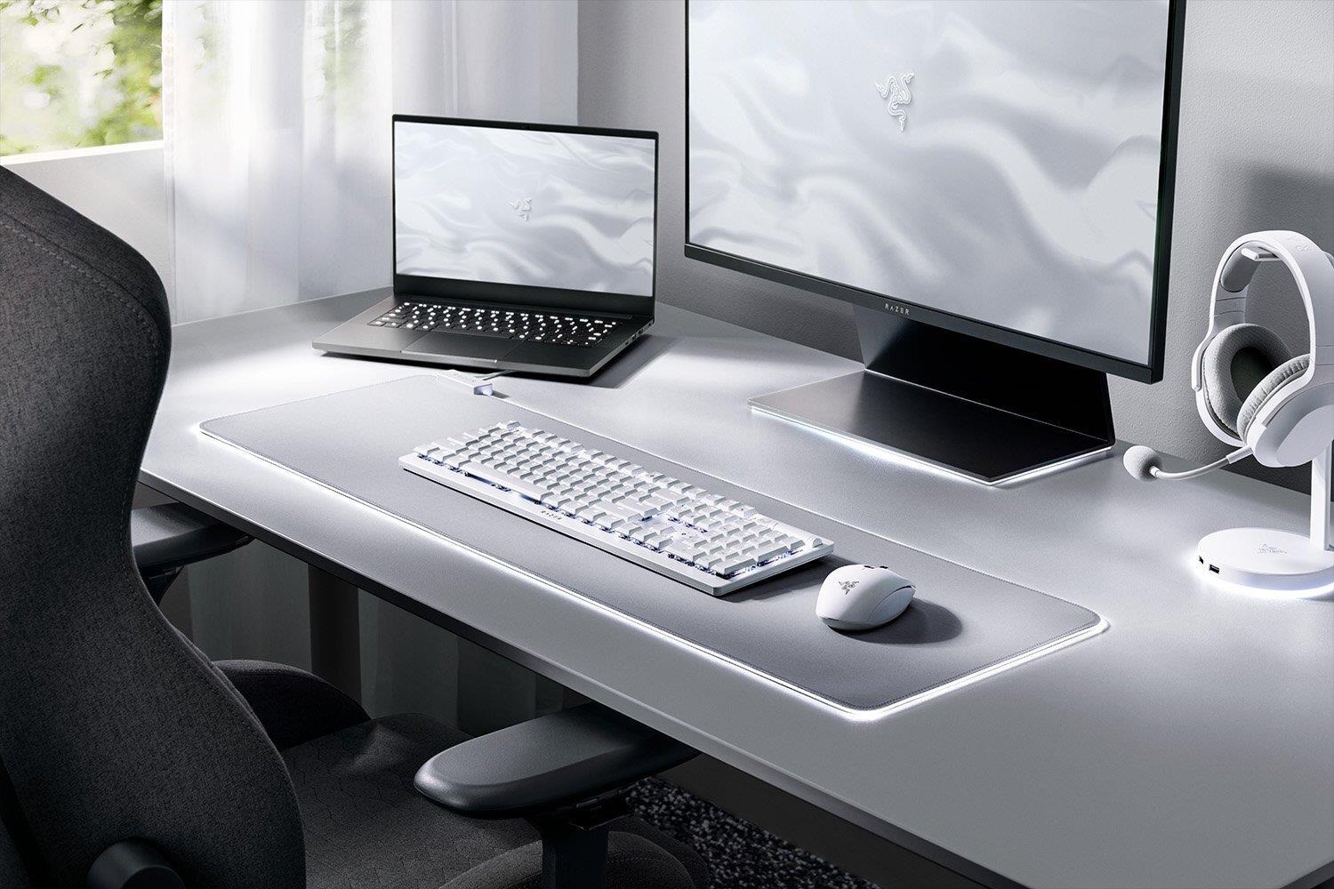 Купить Razer DeathStalker V2 Pro Tastatur USB + RF Wireless + Bluetooth QWERTY US Englisch Weiß (RZ03-04363500-R3M1) в магазине wardena.ru