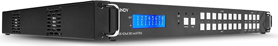 Купить Lindy 8x8 HDMI 18G Matrix with Video Wall Scaling - Video/Audio-Schalter - managed - an Rack montierbar - AC 100 - 240 V (38260) в магазине wardena.ru