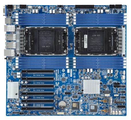 Купить Motherboard Gigabyte MS73-HB0 C741 LGA4677 4th Gen Intel Xeon Scalable LGA4677 SATA/SAS M.2 DDR5 в магазине wardena.ru