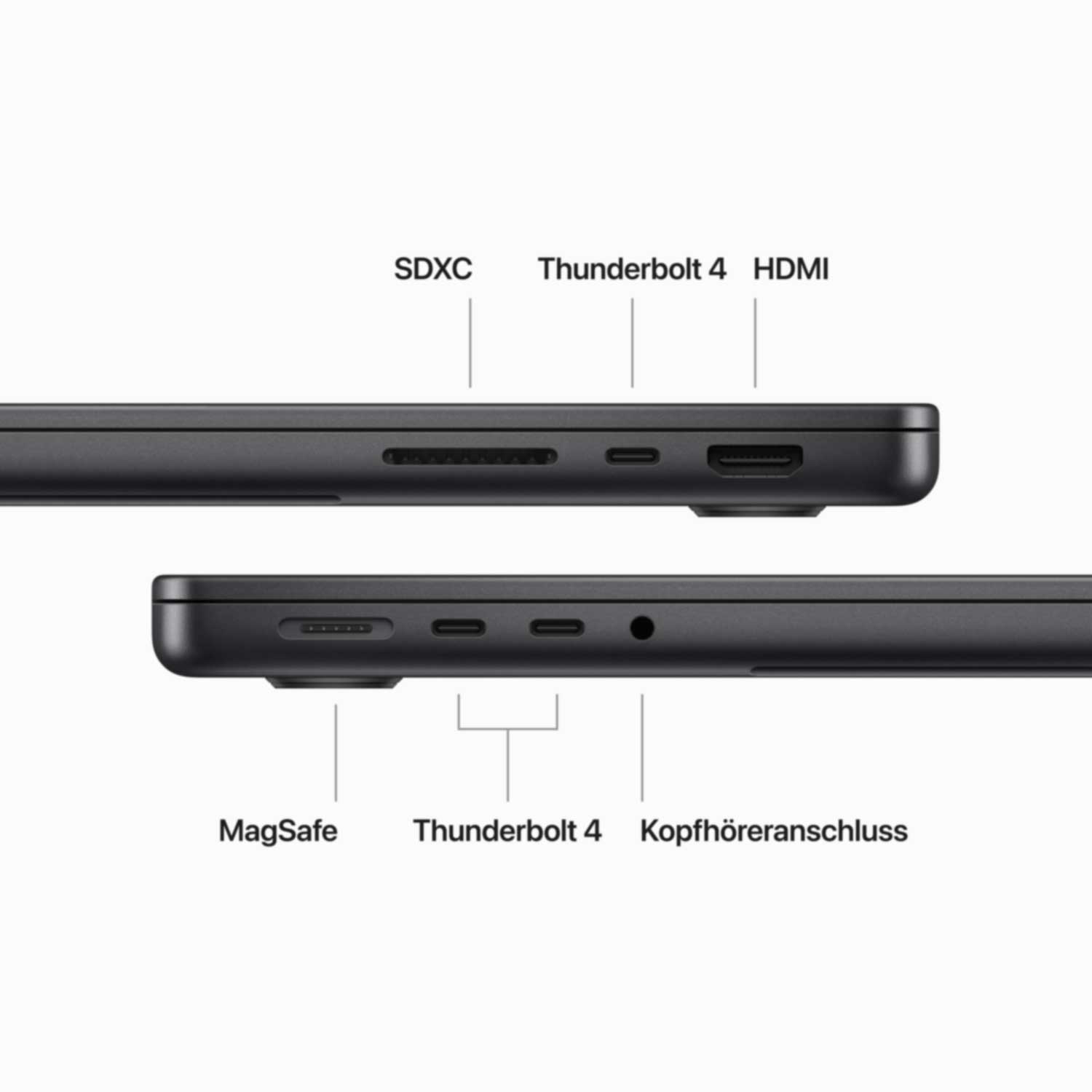 Купить Apple MacBook Pro 35,6cm(14‘‘) M3 Max 14-Core 1TB space schwarz (MRX53D/A) в магазине wardena.ru