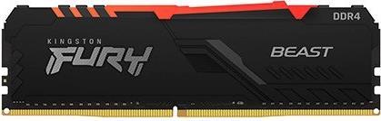 Купить Kingston FURY Beast RGB - DDR4 - Modul - 16 GB - DIMM 288-PIN - 3200 MHz / PC4-25600 - CL16 - 1.35 V - ungepuffert - non-ECC - Schwarz (KF432C16BBA/16) в магазине wardena.ru
