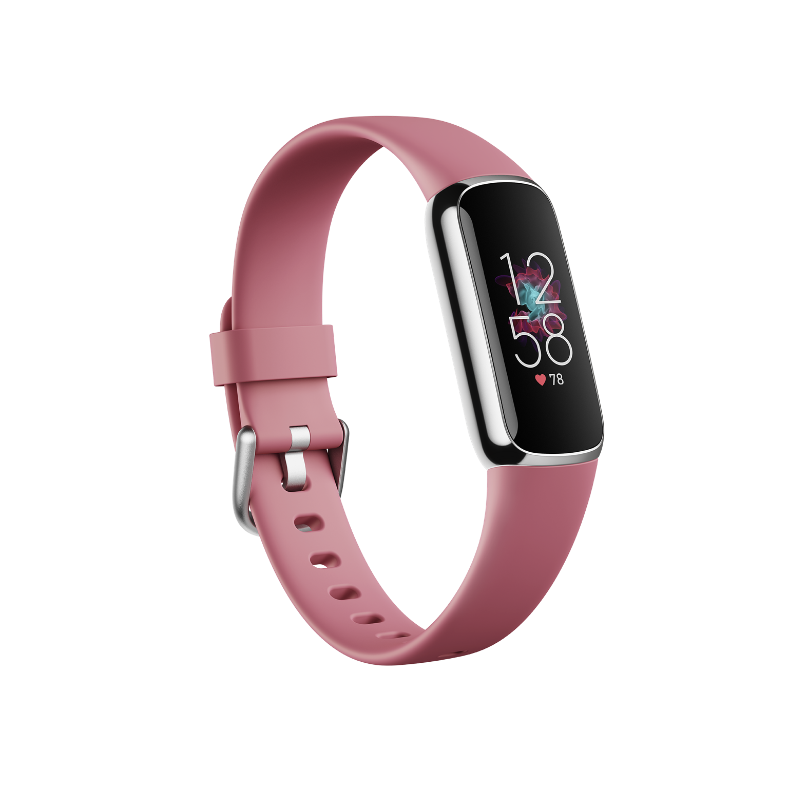 Купить Fitbit Luxe - Platin - Aktivitätsmesser mit Band - Silikon - Orchidee - Bandgröße: S/L - Bluetooth (FB422SRMG) в магазине wardena.ru