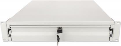 Купить Intellinet - Rack Storage Drawer - Grau, RAL 7035 - 2U - 48,3 cm (19") (715843) в магазине wardena.ru