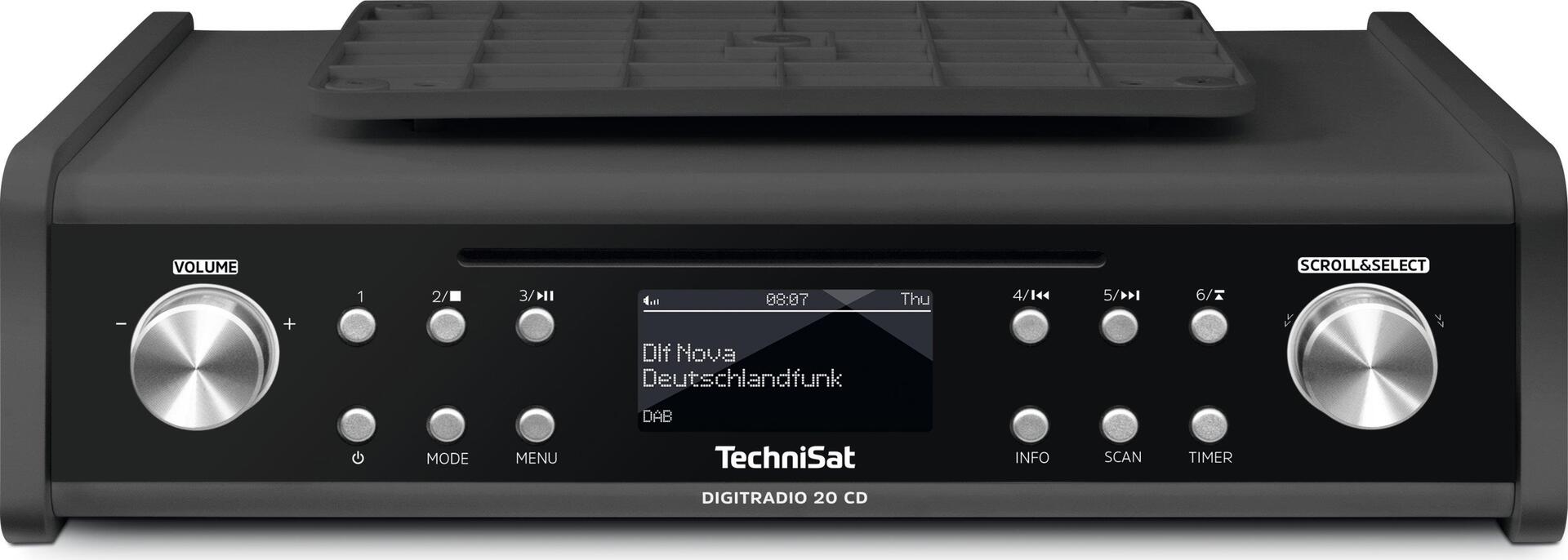 Купить TechniSat DigitRadio 20 CD - Audiosystem - 2 x 3 Watt - Anthrazit (0000/4999) в магазине wardena.ru