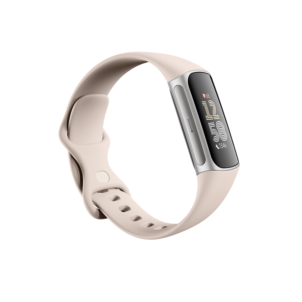 Купить Fitbit Charge 6 AMOLED Aktivitäts-Trackerarmband Beige - Silber (40-56-7911) в магазине wardena.ru