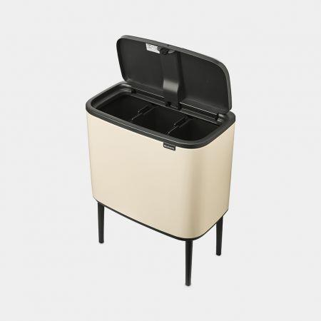 Купить Brabantia Bo Touch Bin 33 l 3 Korb/Körbe Beige (201608) в магазине wardena.ru