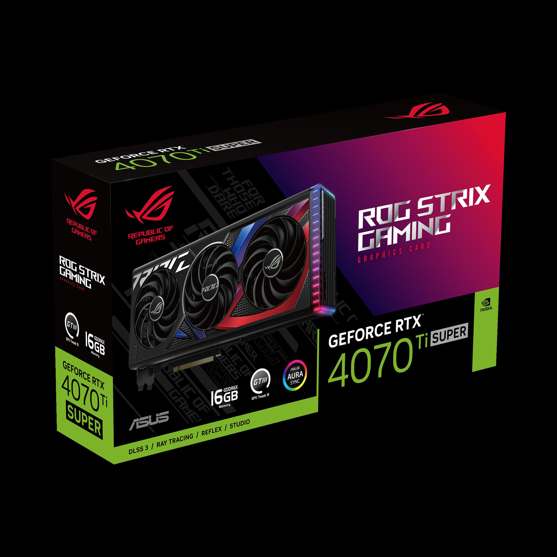 Купить ASUS ROG -STRIX-RTX4070TIS-16G-GAMING NVIDIA GeForce RTX 4070 Ti SUPER 16 GB GDDR6X (90YV0KG1-M0NA00) в магазине wardena.ru