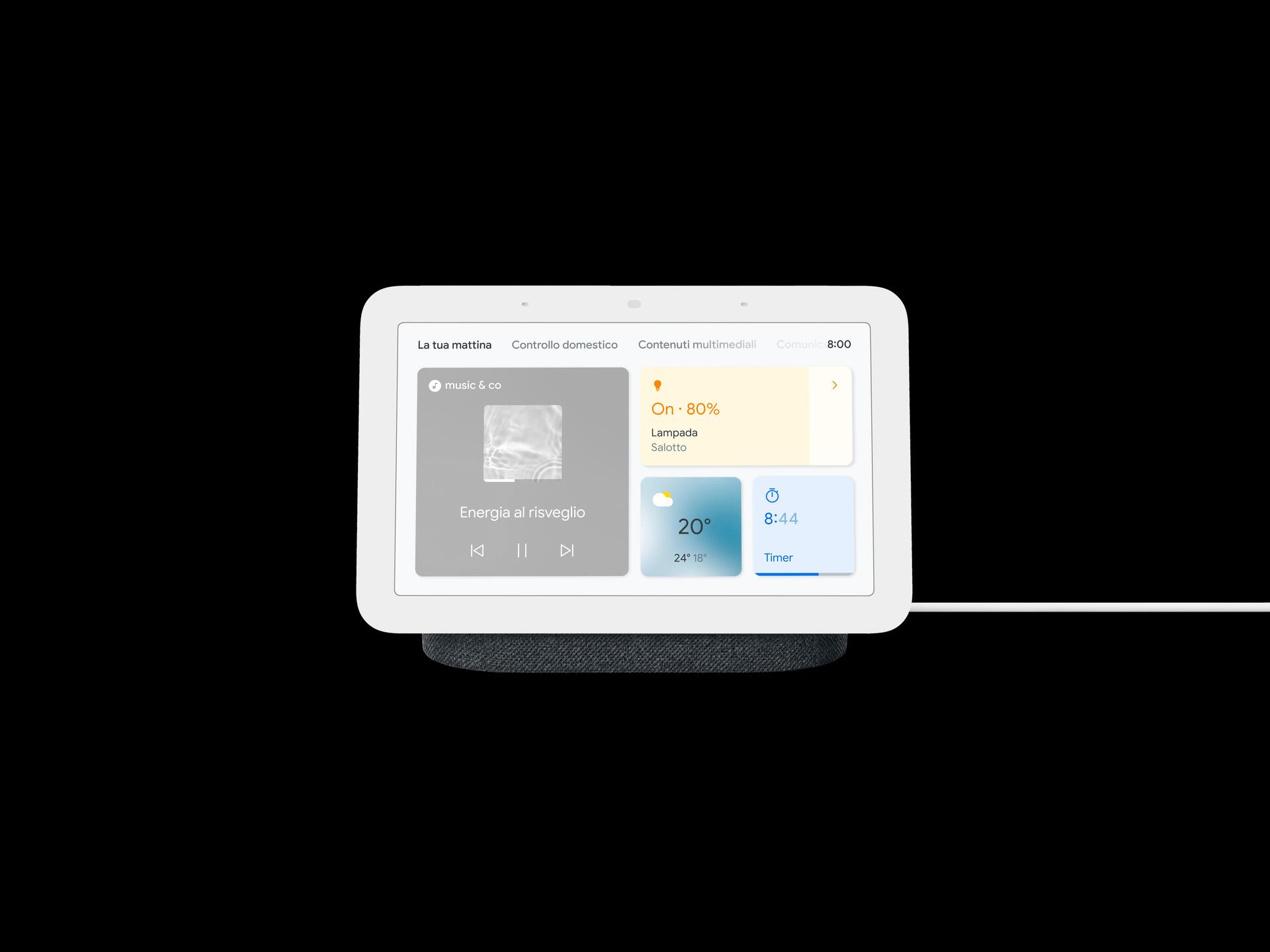 Купить Google Nest Hub (2nd Gen) - Smart-Display - LCD 17,80cm (7") - kabellos - Wi-Fi, Bluetooth - holzkohlefarben (GA01892-IT) в магазине wardena.ru