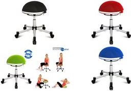 Купить Topstar Fitness-Hocker "Sitness Half Ball", schwarz Sitzhöhe: 530 - 660 mm, Sitzdurchmesser: 400 mm, stufenlos - 1 Stück (SH17 BB0) в магазине wardena.ru