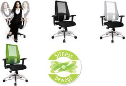 Купить Topstar Bürodrehstuhl "Lady Sitness Deluxe", schwarz/weiß Bezug: 100 % Polyester, stufenlose Sitzhöhenverstellung, - 1 Stück (LT29BT W503) в магазине wardena.ru
