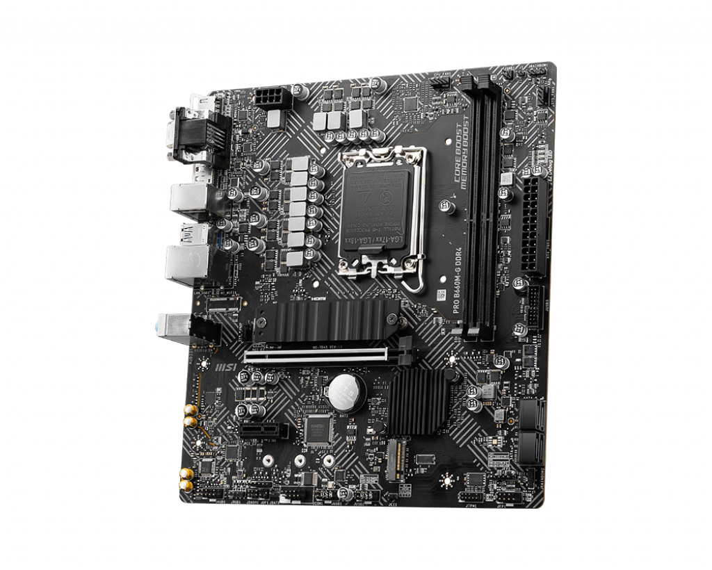 Купить MSI PRO B660M-G DDR4 - Motherboard - micro ATX - LGA1700-Sockel - B660 Chipsatz - USB 3.2 Gen 1 - 2.5 Gigabit LAN - Onboard-Grafik (CPU erforderlich) - HD Audio (8-Kanal) (7D45-001R) в магазине wardena.ru