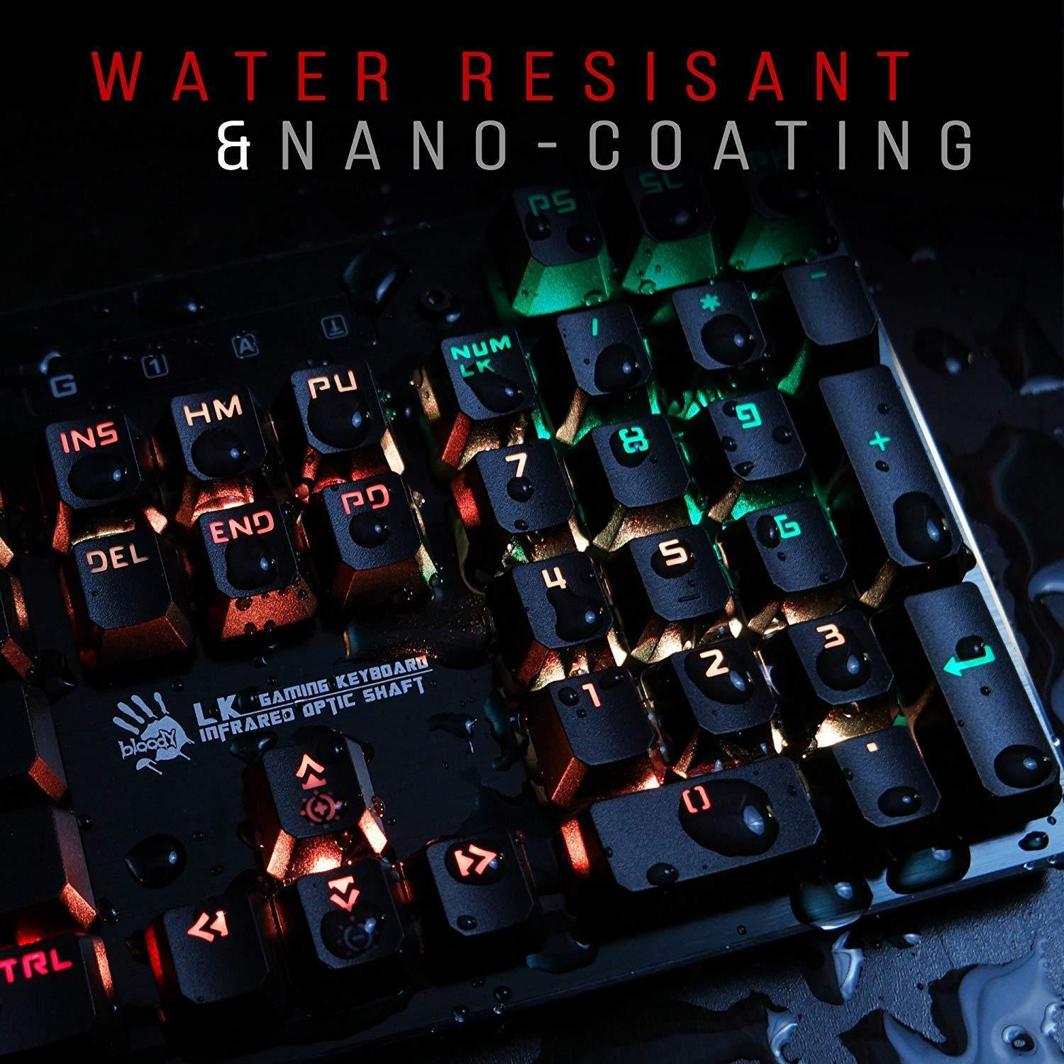 Купить A4Tech B820R - Volle Größe (100%) - USB - Mechanischer Switch - RGB-LED - Schwarz (A4TKLA45994) в магазине wardena.ru