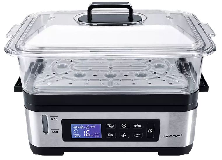 Купить STEBA DG 2 Dampfgarer (1200 Watt, Edelstahl / Schwarz) (05.22.00) (052200) в магазине wardena.ru