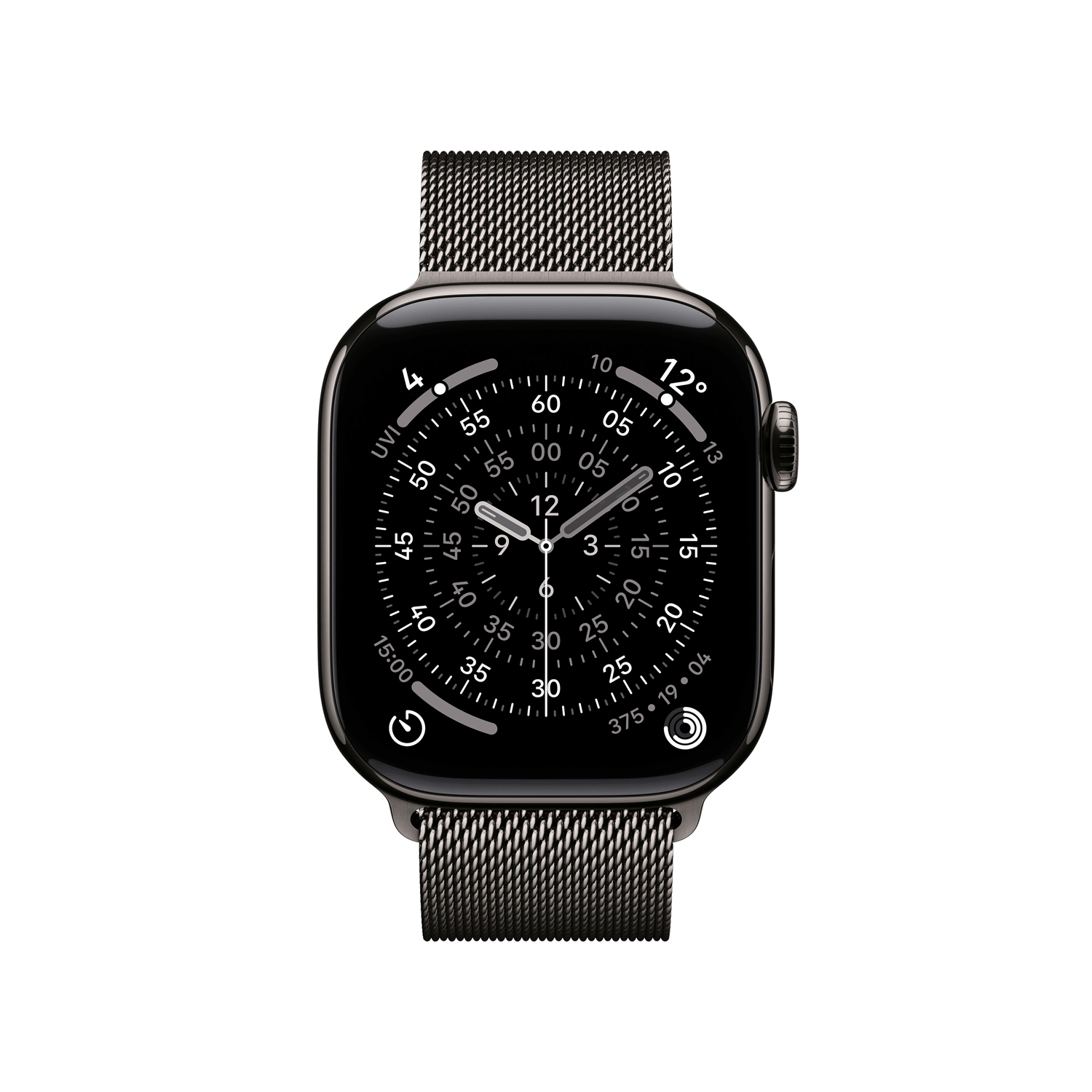 Купить Apple Watch Series 11 GPS + Cellular 42mm Slate Titanium Case with Slate Milanese Loop (MF8U4ZR/A) в магазине wardena.ru
