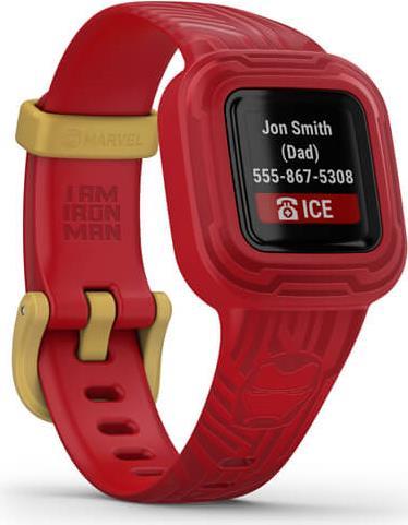 Купить Garmin vivofit jr. 3 - Marvel Iron Man - Aktivitätsmesser mit Band - Silikon - rot - Bandgröße 130-175 mm - Bluetooth - 25 g (010-02441-11) в магазине wardena.ru