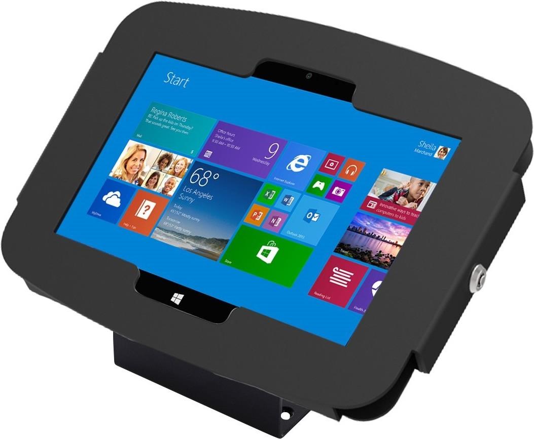 Купить Compulocks Space 45° Surface Pro 3/4 / Galaxy TabPro S Wall Mount / Counter Top Kiosk Black - Gehäuse - für Tablett (Diebstahlschutz) - verriegelbar - Aluminium - Schwarz - Bildschirmgröße: 30.5 cm (12") - für Microsoft (101B540GEB) в магазине wardena.ru